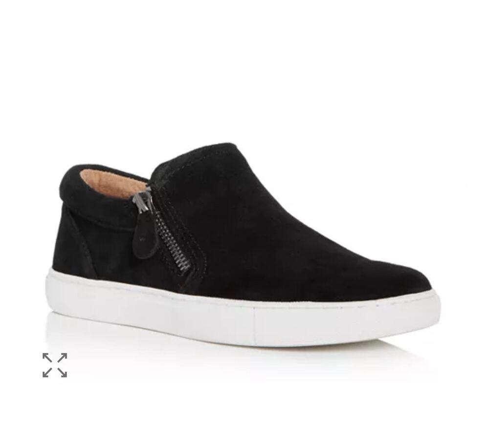 Gentle Souls by Kenneth Cole Black Suede Lowe Slip On Sneakers 7
